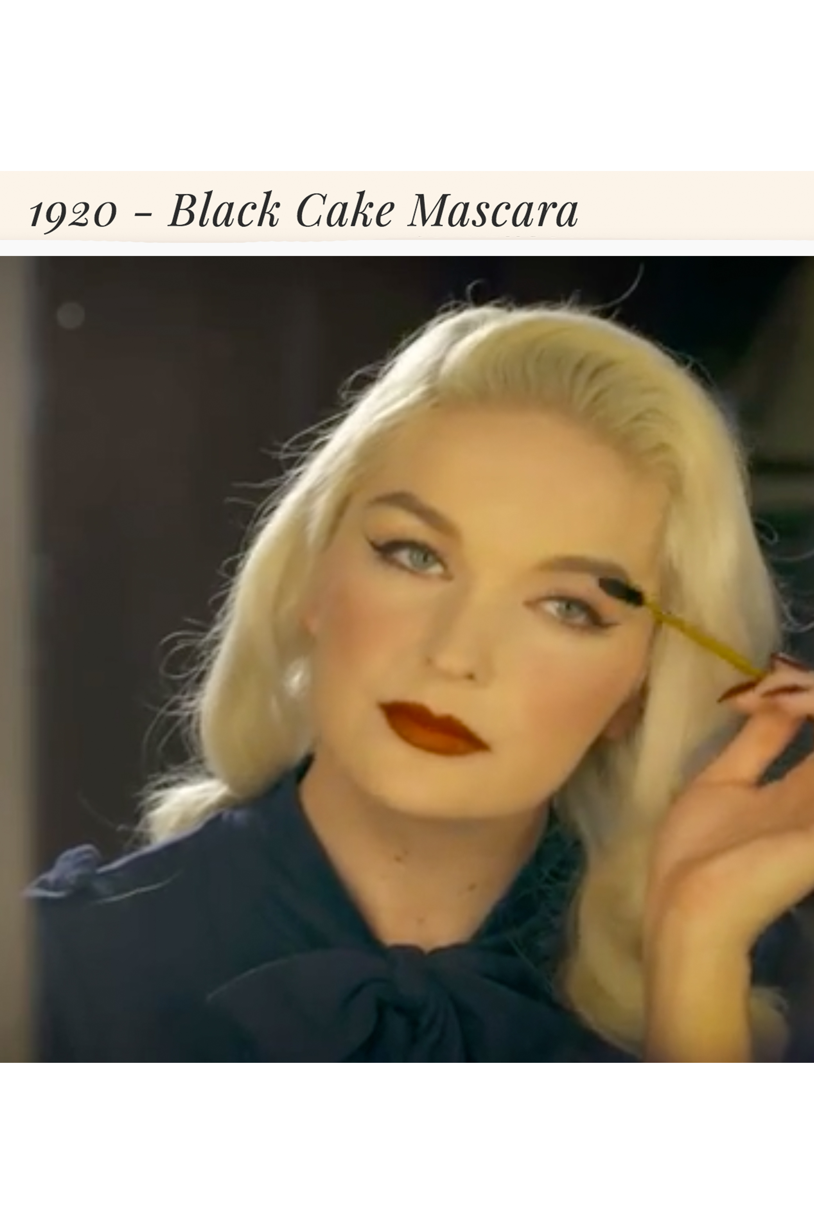 1920 - Black Cake Mascara by Bésame