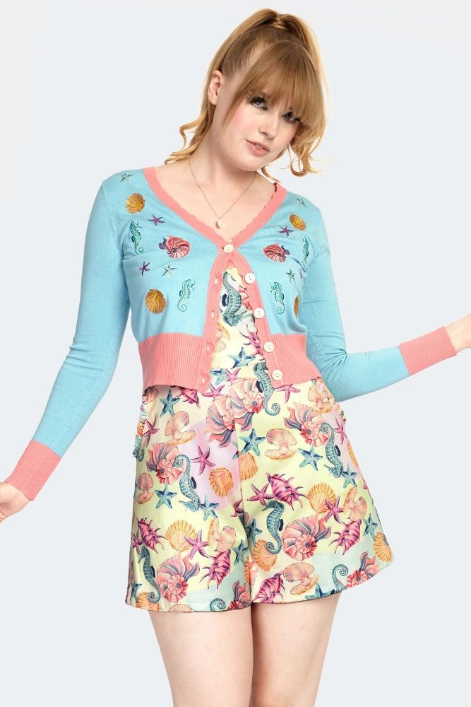 Under The Sea Embroidered Cardigan