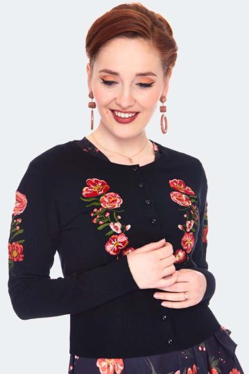 Luxe Floral Embroidered Cardigan