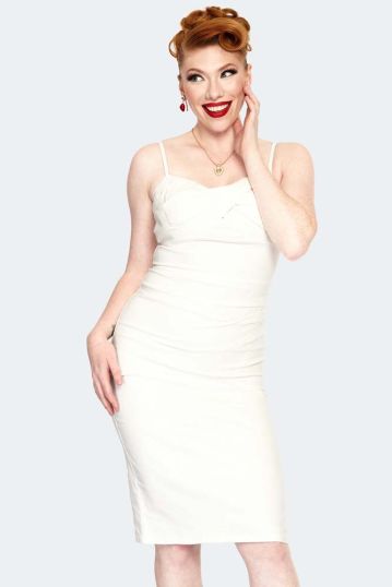 Davina White Wiggle Dress