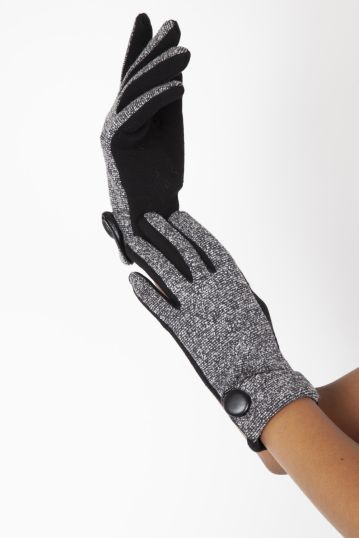 Evelyn Black 40s Speckled Gloves