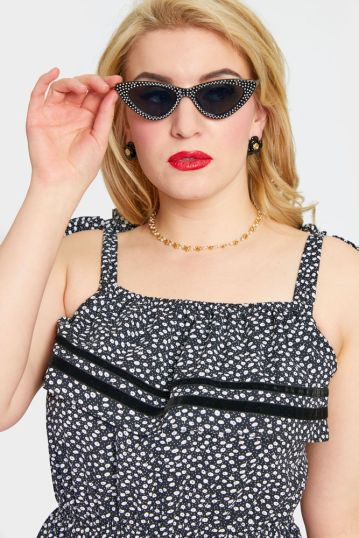 Dolly Sparkle Sunglasses in Black