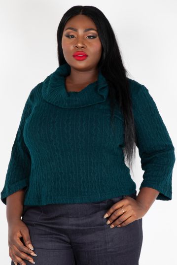 Curve Elena Knitted Scoop Neck Sweater