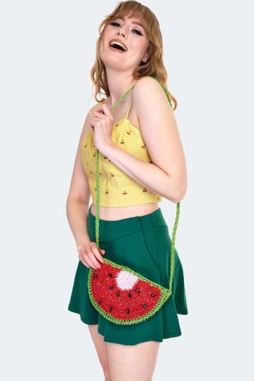Watermelon Wicker Bag