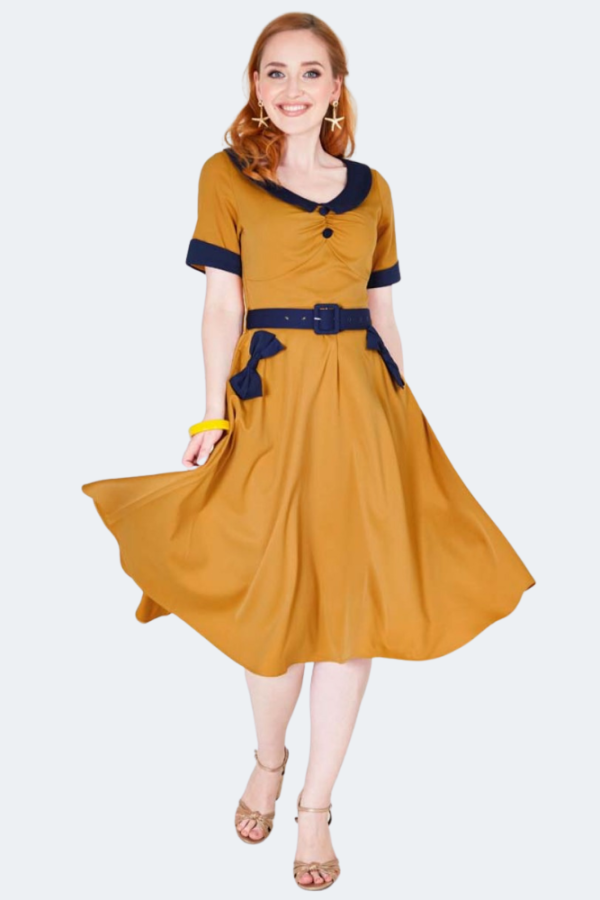 Maryann Flare Dress with Short Sleeves