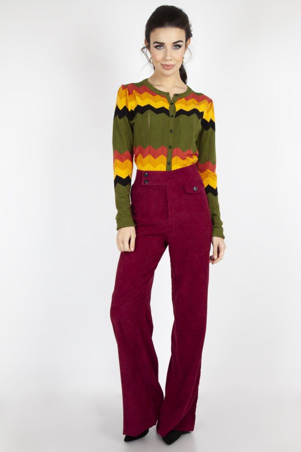 Reese Wide Leg Corduroy Trousers | Vintage Inspired Fashion ...