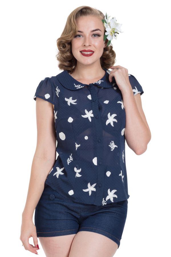 Kelly Under-The-Sea Embroidered Top