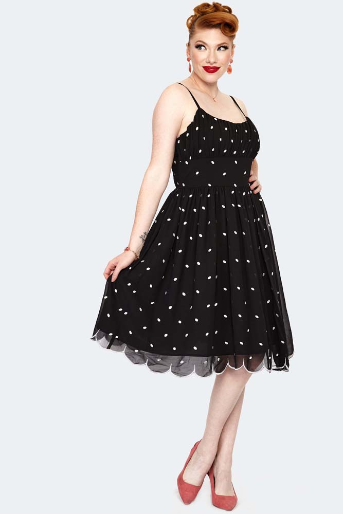 Dotty Polka Dot Flared Dress