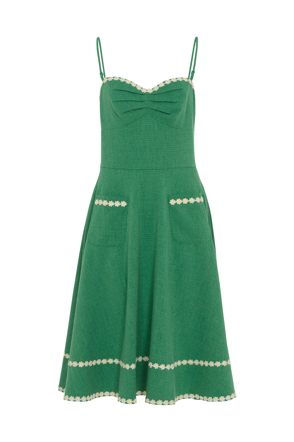 Deliliah Green Flared Dress