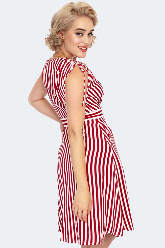 Stripe Wrap Dress