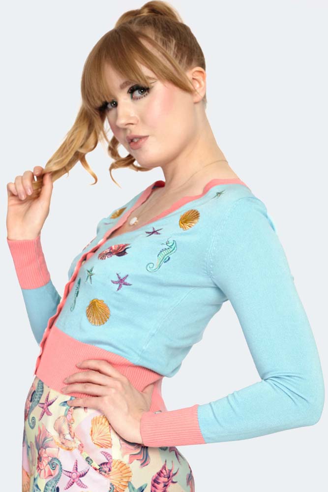 Under The Sea Embroidered Cardigan